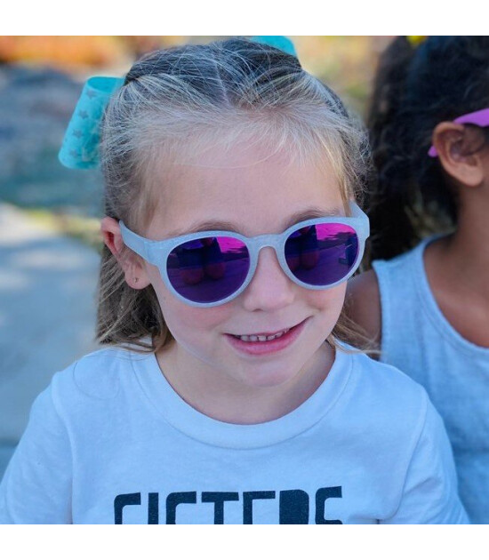 ro-sham-bo Round &Ccedil;ocuk G&uuml;neş G&ouml;zl&uuml;ğ&uuml; // Starlite - Aynalı Mor Lens