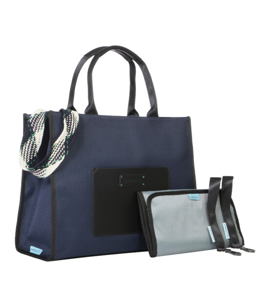 SAM&CO Classic Blueberry  Anne Çantası - Medium // Lacivert
