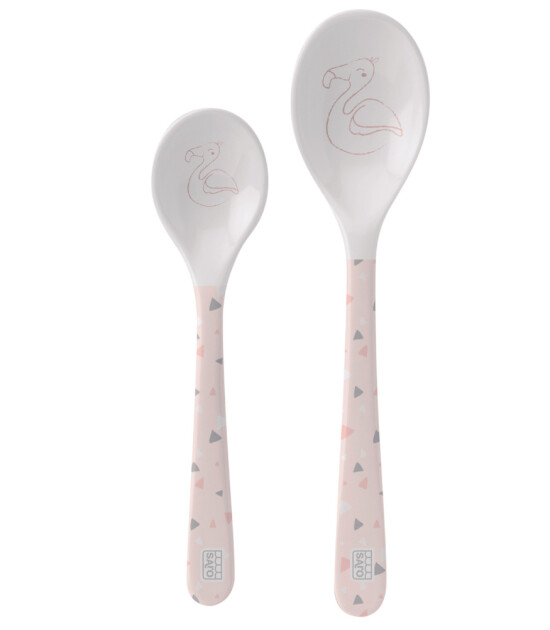 SARO Melamin Mama Kaşık Set // Pelican