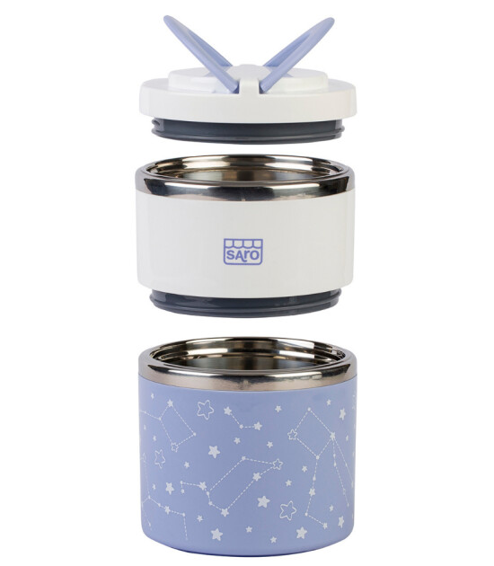 SARO İki Katlı Çelik Mama Termosu (820 ml) // Yeşil