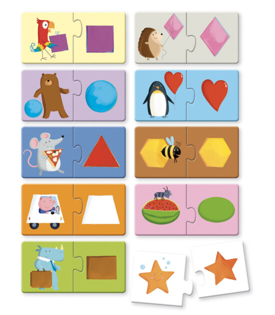 Sassi Junior 2 Par&ccedil;alı Puzzle // Shapes