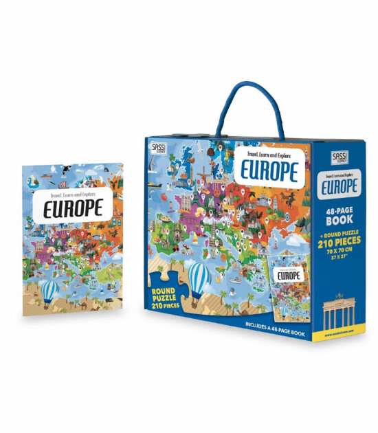 Sassi Junior Puzzle // Europe (210 Parça)