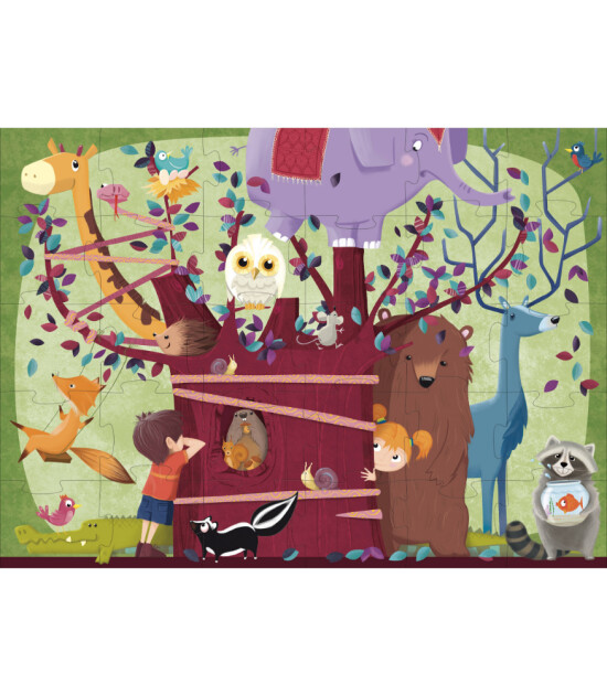 Sassi Junior Giant Puzzle // The Animal Tree (60 Parça)