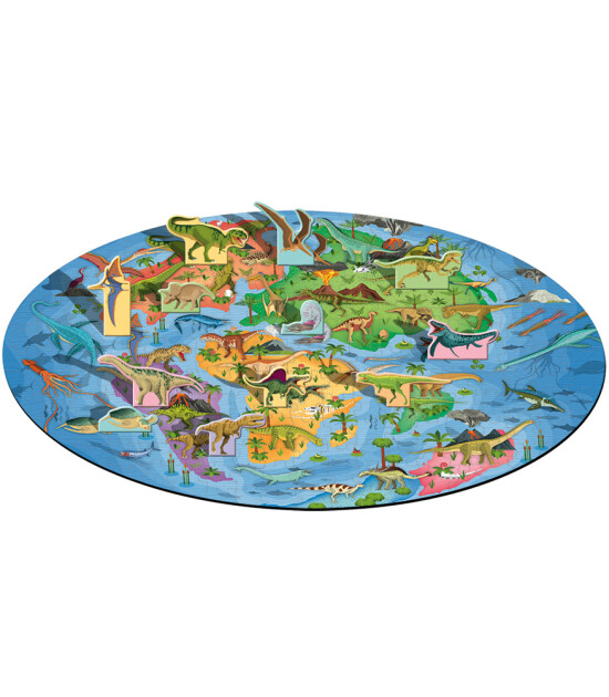 Sassi Junior Puzzle // World of Dinosaurs (200 Parça + 12 Karakter)