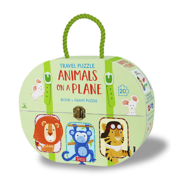 Sassi Junior Travel Puzzle // Animals on a Plane (20 Parça)