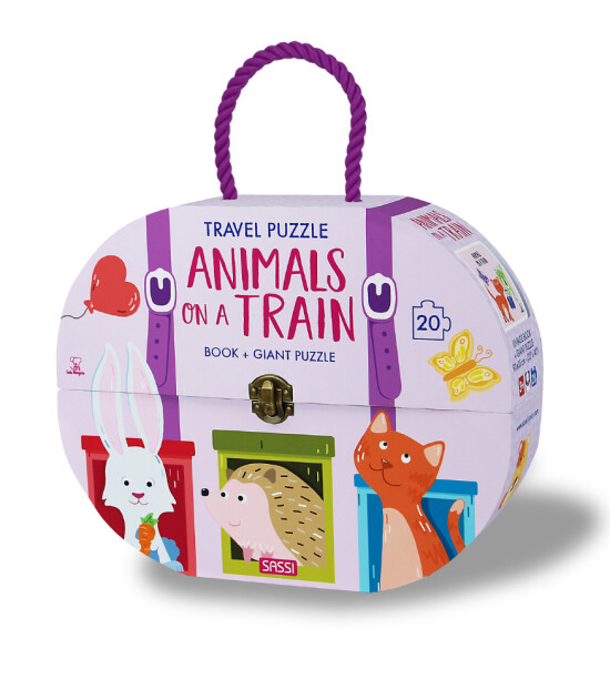 Sassi Junior Travel Puzzle // Animals on a Train (20 Parça)