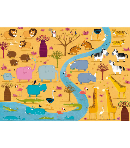 Sassi Junior Puzzle // Animals of Africa (30 Parça)