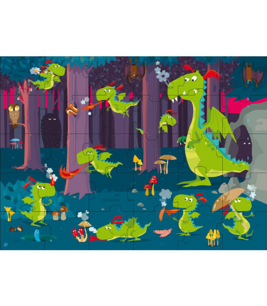 Sassi Junior Puzzle // Dragon in The Forest (30 Parça)