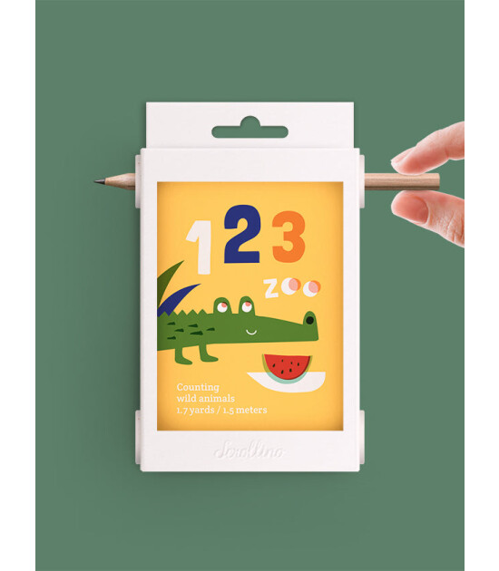 Scrollino Çevirmeli Aktivite Kitapçık // 123 Zoo