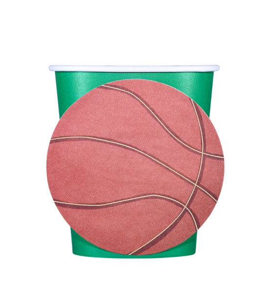 Sea Salt Cinnamon Parti Bardak (8 Adet) // Spor Topları - Yeşil