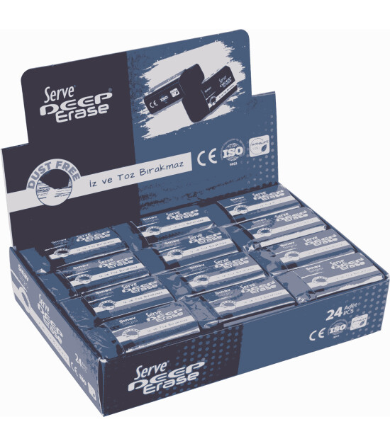 Serve Deep Sınav Silgisi Dust Free (24 Adet)