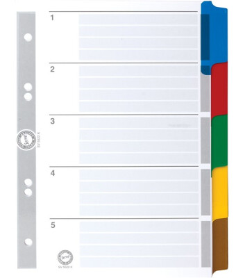 Serve Karton Ayraç Klasik A5 // 5 Renkli