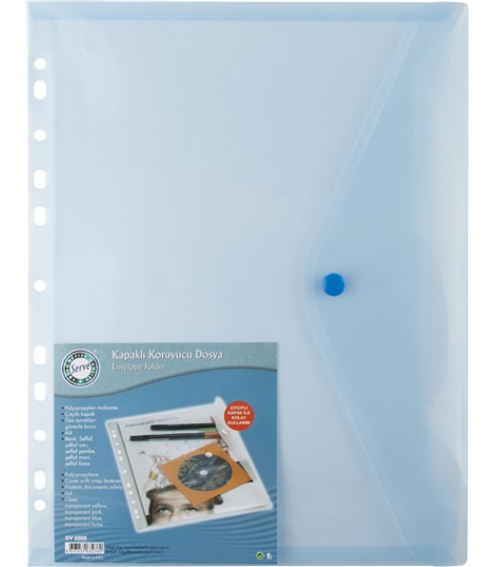 Serve &Ccedil;ıt&ccedil;ıtlı Zarf // Mavi