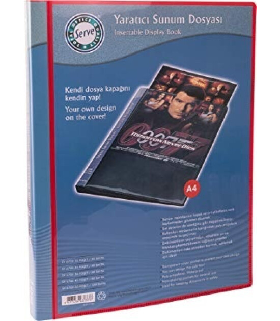 Serve Sunum Dosyası (30 Adet ) // Kırmızı