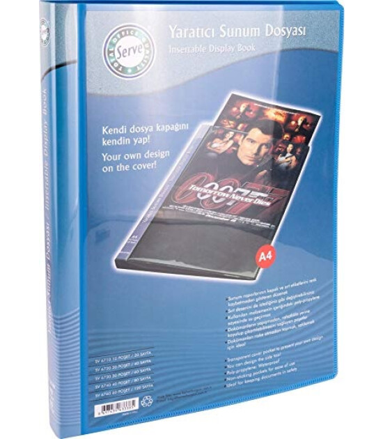 Serve Sunum Dosyası (40 Adet) // Mavi
