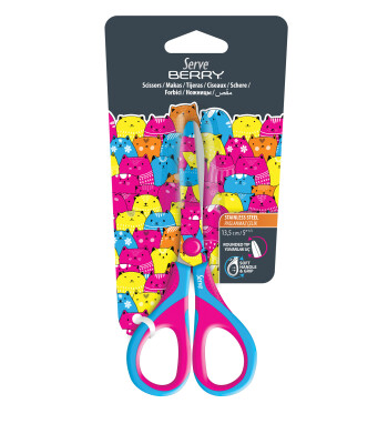 Serve Berry Fosforlu Kedili Makas // Pembe