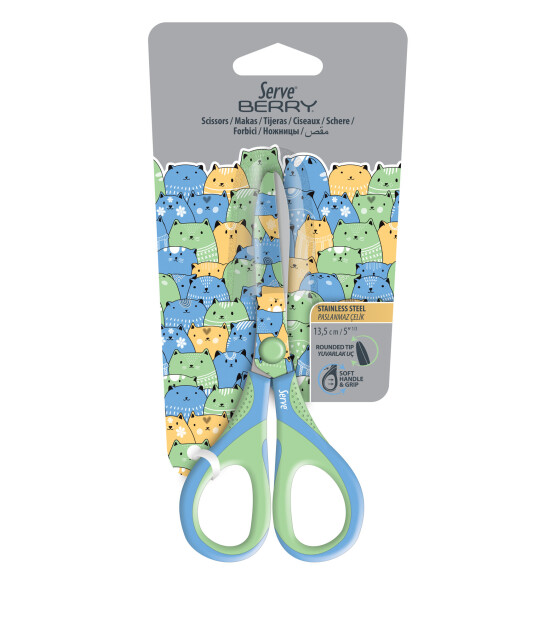 Serve Berry Pastel Kedili Makas // Yeşil