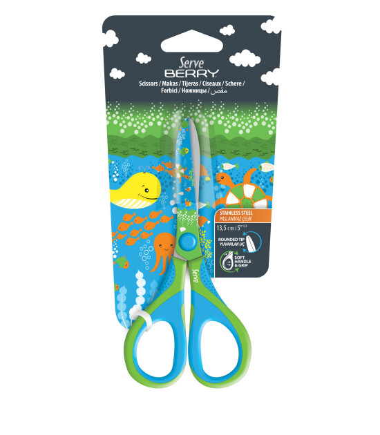 Serve Berry Fosforlu Su Altı Makas // Yeşil