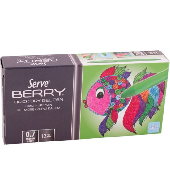 Serve Berry Jel Kalem (0.7 mm) // A&ccedil;ık Yeşil