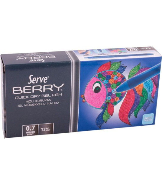 Serve Berry Jel Kalem (0..7 mm) // Koyu Mavi