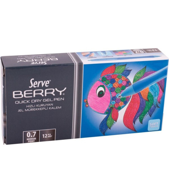 Serve Berry Jel Kalem (0.7 mm) // Mavi