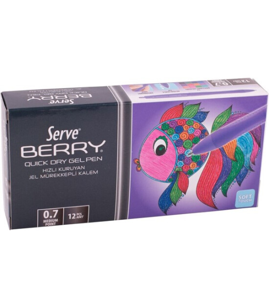 Serve Berry Jel Kalem (0.7 mm) // Menekşe