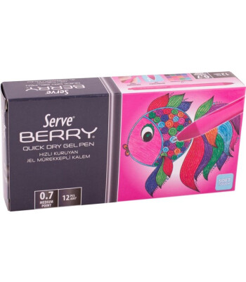 Serve Berry Jel Kalem (0.7 mm) // Pembe