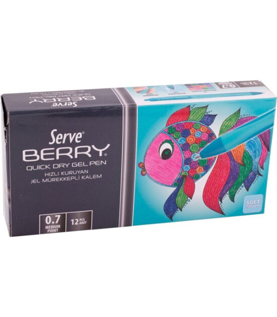 Serve Berry Jel Kalem (0.7 mm) // Turkuaz