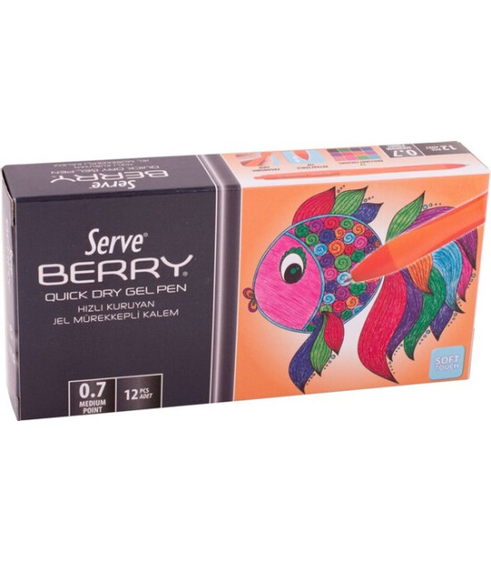 Serve Berry Jel Kalem (0.7 mm) // Turuncu