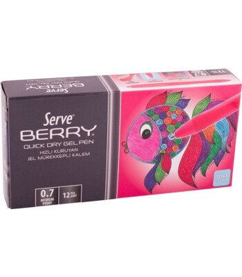 Serve Berry Jel Kalem (0.7 mm) // Yakut Kırmızı