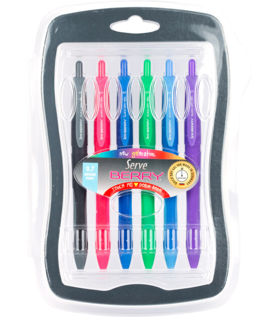 Serve Berry Jel Kalem Karma A-Blister Kapaklı (0.7 mm)