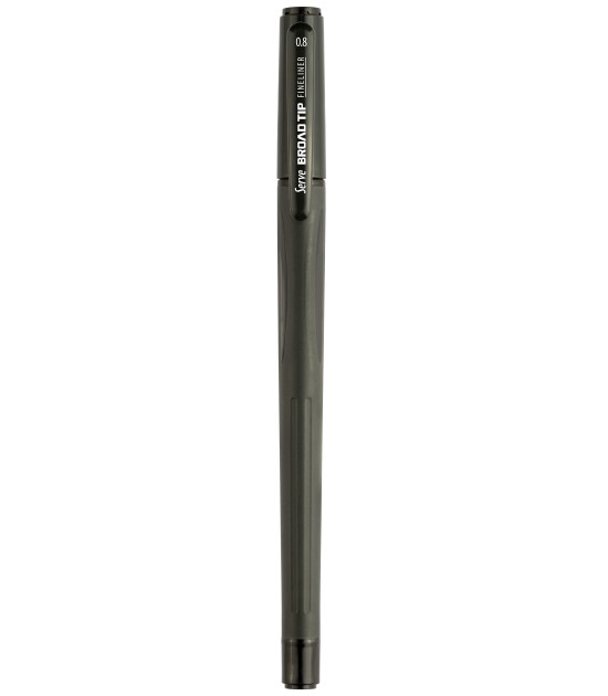 Serve Broad Tip Fineliner Kalem // Siyah