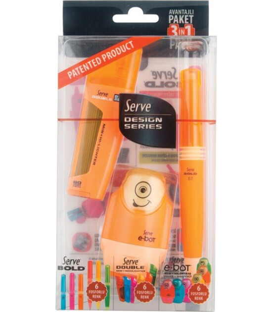 Serve Bold Kalem Seti (0.7 mm) // Turuncu
