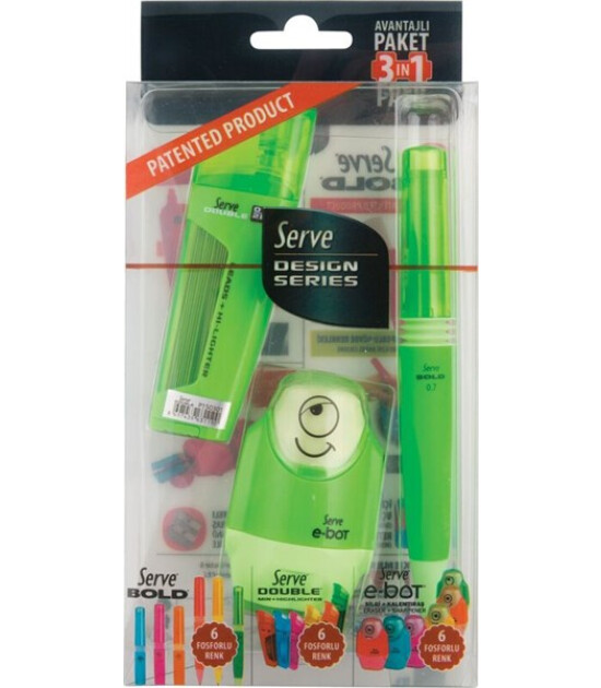Serve Bold Kalem Seti (0.7 mm) // Yeşil