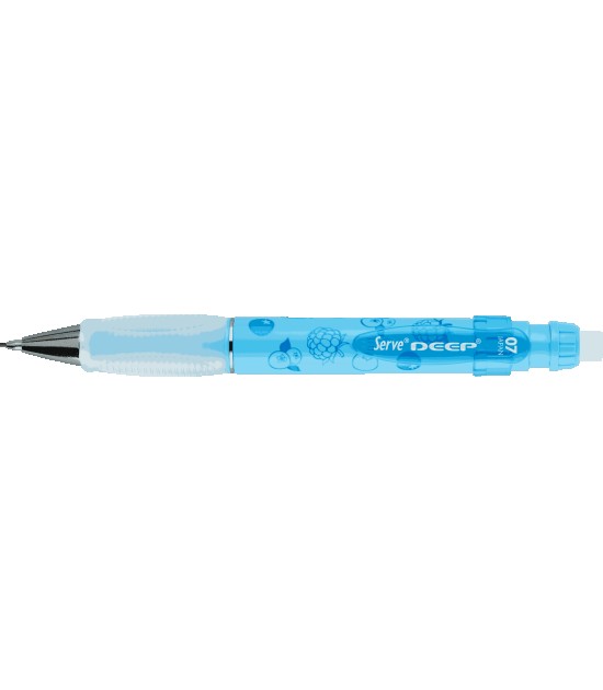 Serve Deep Mekanik Kurşun Kalem (0.7 mm) // Fosforlu Mavi - Böğürtlen