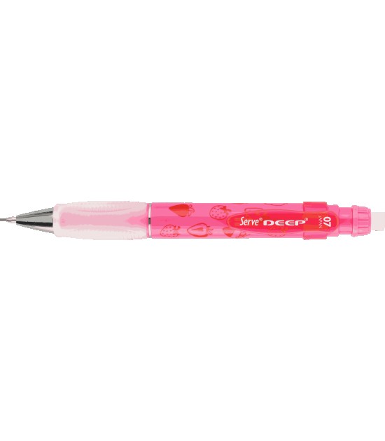 Serve Deep Mekanik Kurşun Kalem (0.7 mm) // Fosforlu Pembe - Çilek