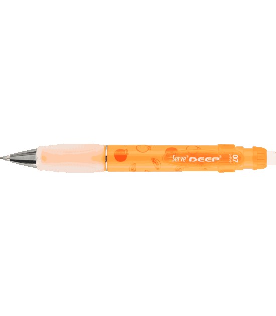 Serve Deep Mekanik Kurşun Kalem (0.7 mm) // Fosforlu Turuncu - Portakal