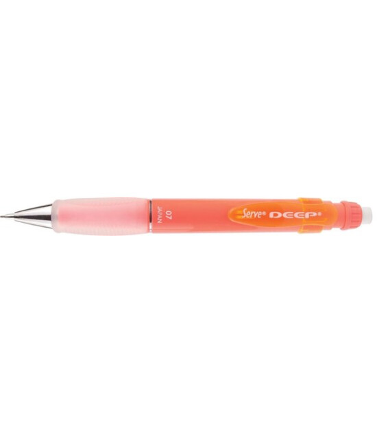 Serve Deep Fosforlu Mekanik Kurşun Kalem (0.7 mm) // Kırmızı