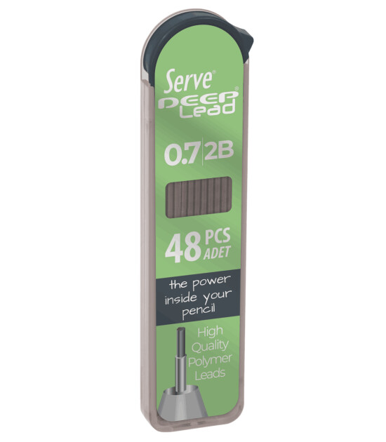 Serve Deep Mekanik Kalem Ucu (0.7 mm) 2B // Elma Yeşili