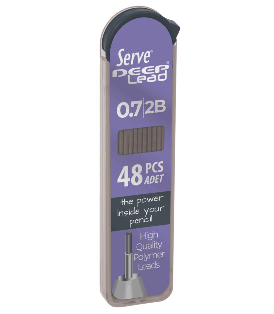 Serve Deep Mekanik Kalem Ucu (0.7 mm) 2B // Lavanta