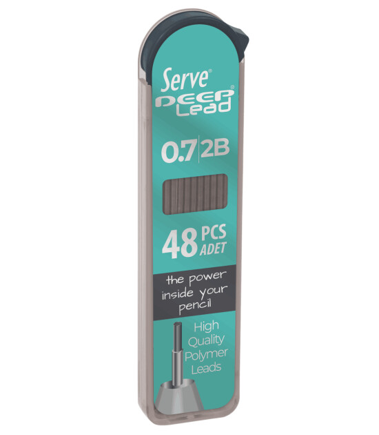 Serve Deep Mekanik Kalem Ucu (0.7 mm) 2B // Neon Yeşil