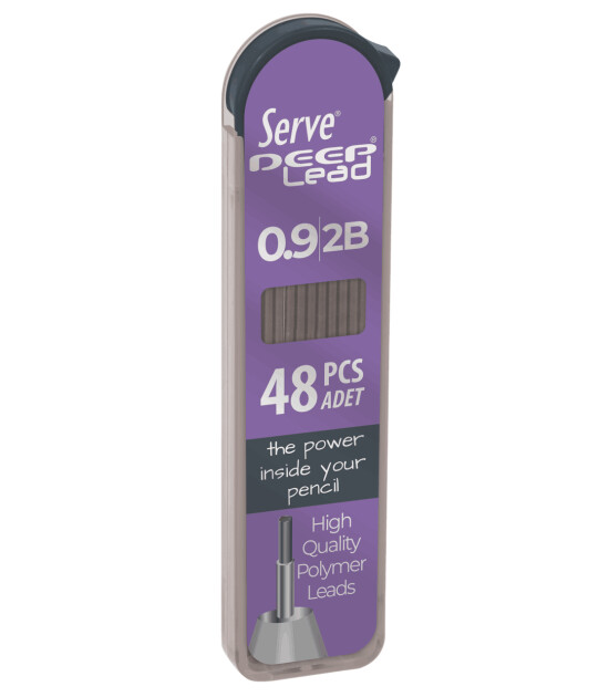Serve Deep Mekanik Kalem Ucu (0.9 mm) 2B // Lavanta