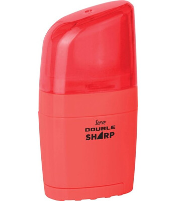 Serve Double Sharp Silgi + Kalemtıraş // Kırmızı