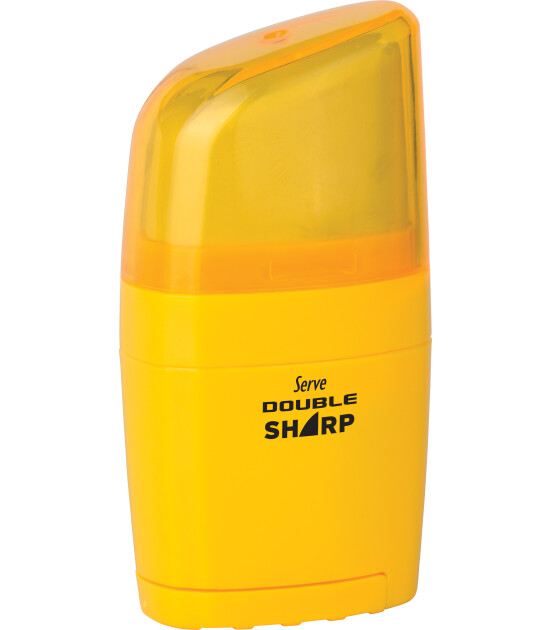 Serve Double Sharp Silgi + Kalemtıraş // Sarı