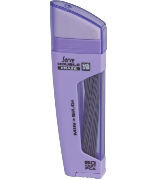 Serve Double Min + Kurşun Kalem Ucu - Silgi (0.5 mm) // Lavanta