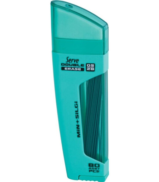 Serve Double Min + Kurşun Kalem Ucu - Silgi (0.5 mm) // Nane Yeşili