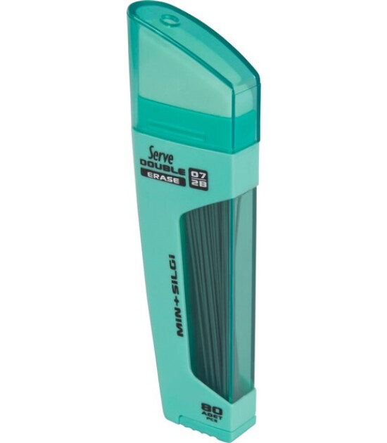 Serve Double Min + Kurşun Kalem Ucu - Silgi (0.7 mm) // Nane Yeşili