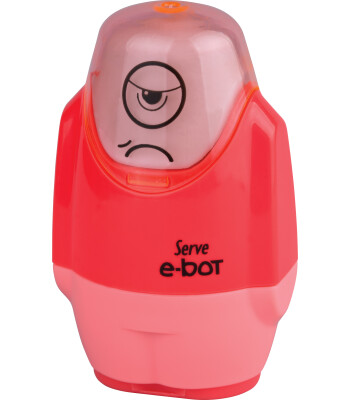 Serve E-Bot Silgili Kalemtıraş // Fosforlu Kırmızı