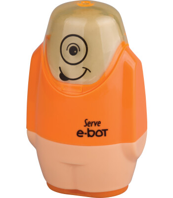 Serve E-Bot Silgili Kalemtıraş // Fosforlu Turuncu