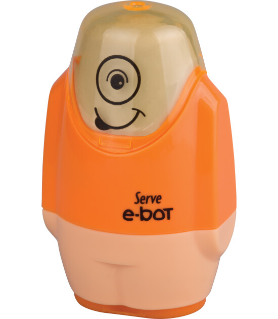 Serve E-Bot Silgili Kalemtıraş // Fosforlu Turuncu